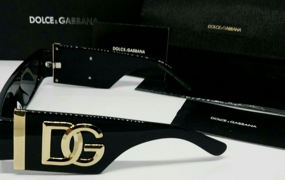 Брендовые модные узкие женские очки черные с золотым лого. Киев - изображение 5