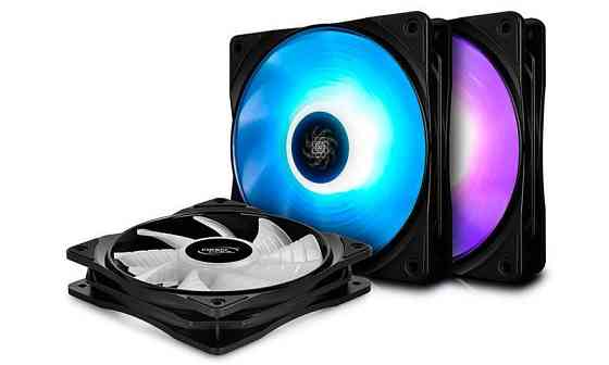 Вентилятор DeepCool RF 120-3 IN 1 ( чорний з білим ) Харків