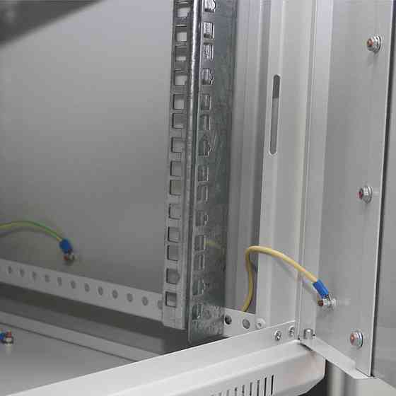 Шафа серверна SteelNet 9U 600 x 450 для мережевого обладнання (скло, сірий) Київ