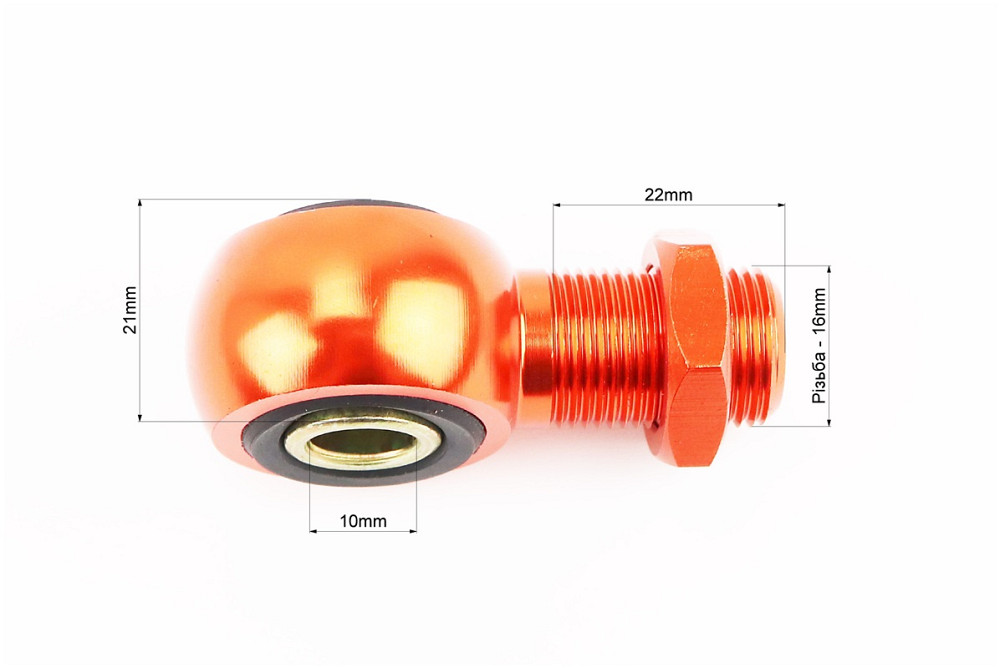 Подовжувач-перехідник M14 ГАЗОВОГО амортизатора - "Сайлентблок 12мм", мідний Київ - фото 2