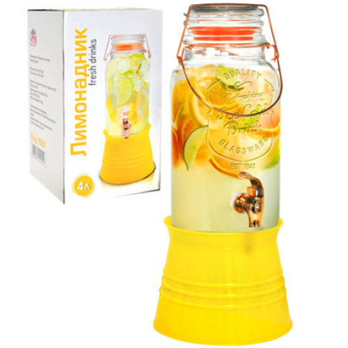 Лимонадник 4000мл на метал.підставці 