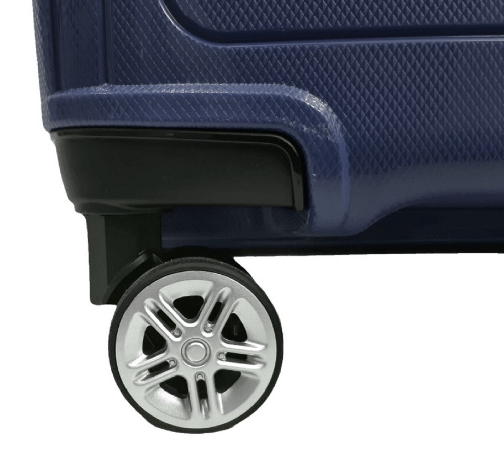 Чемодан пластиковый AIRTEX 241 малый 55 см синий Киев - изображение 7