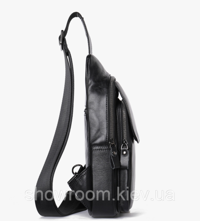 Кожаная сумка на грудь, слинг, бананка Leather Collection (5070) Киев - изображение 3