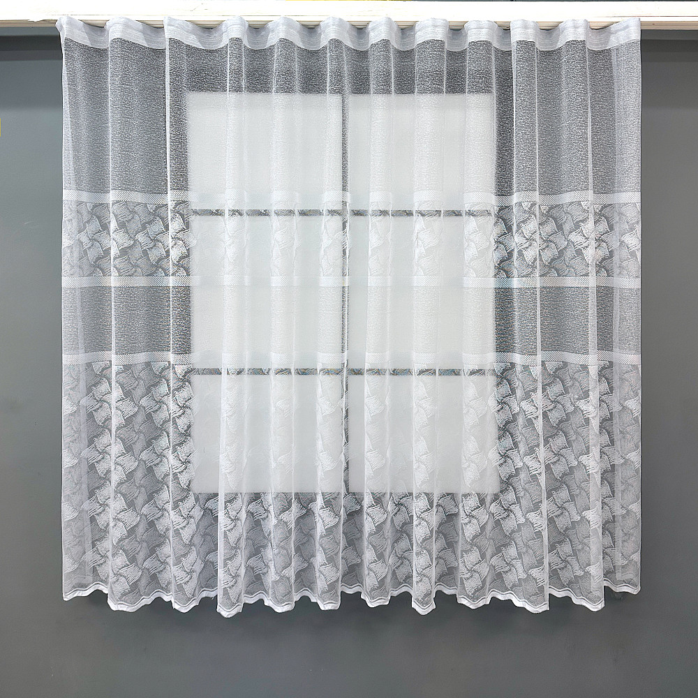 Тюль жакард VR-Textil № 1777т Арка на кухню колір білий 300х155 см (53-0274) Київ - фото 2