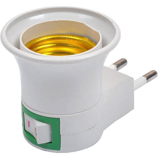 Патрон Е27 с вилкой и выключателем Харьков - изображение 1