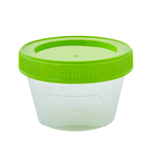 Контейнер 0,2л круглий прозорий/оливковий Smart Box Алеана Житомир - фото 1