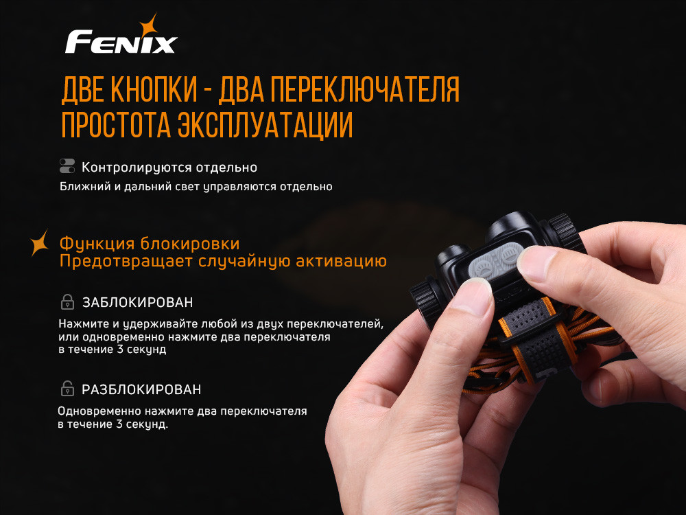 Ліхтар налобний Fenix HM65R Київ - фото 14