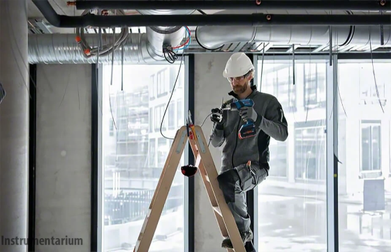 Професійний акумуляторний технічний фен Bosch Professional GHG 18V-50 : без АКБ, 2 насадки, 300°С / 500°С Київ