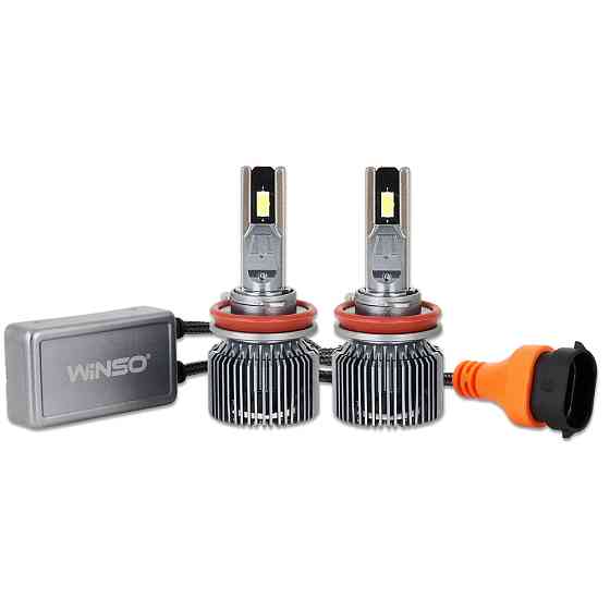 Автолампа Winso LED H8/H11/H16 12/24V 130Вт 11000Лм 6500K CSP3570 2шт Львів