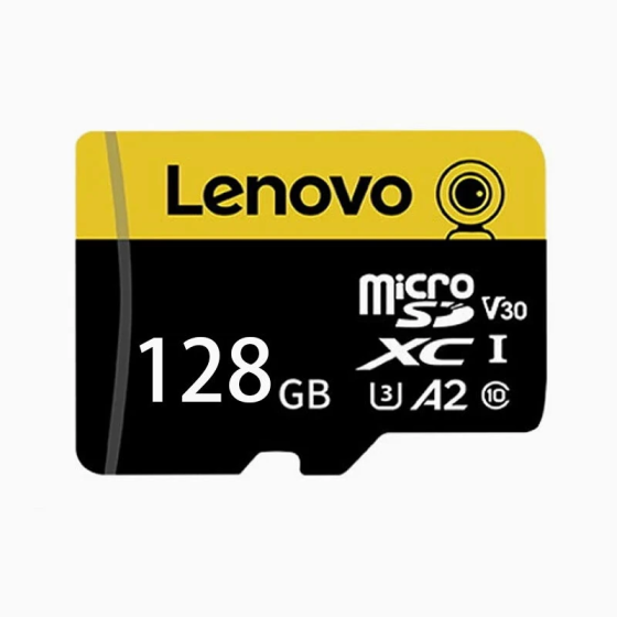 Карта пам’яті Lenovo microSDXC 128GB UHS-I U3 V30 A2 Class 10 з SD-адаптером Київ