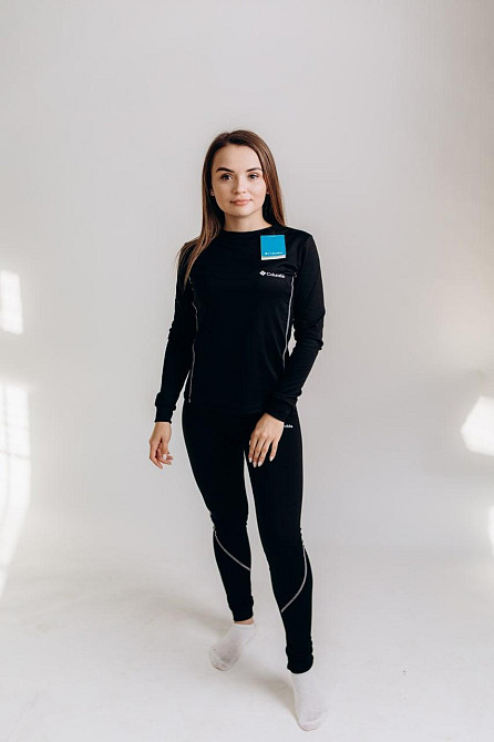 Комплект жіночої термобілизни  Columbia на флісі чорна жіноча термобілизна  Columbia WAR Львів - фото 3