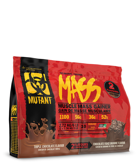 Гейнер Mutant Mass 2720 г, Dual Chamber - Triple Choc + Choc Fudge Луцк - изображение 1