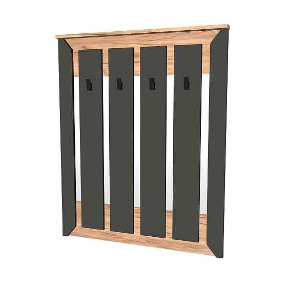 Вешалка настенная Эверест Нордик-900 90х6х110 см Графит + Дуб крафт золотой (DTM-5518) Львов