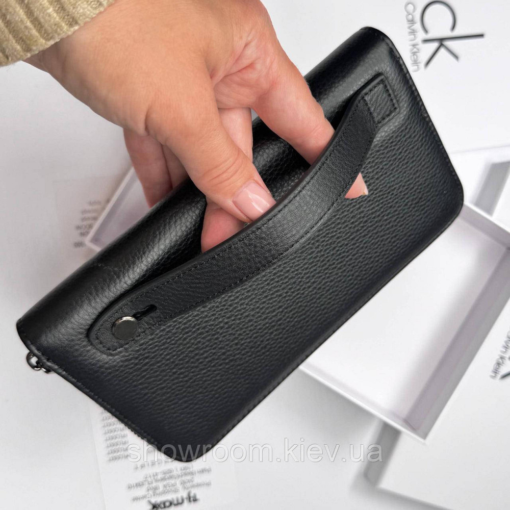 Мужской кожаный кошелек клатч на молнии Ск (6613) Киев - изображение 7