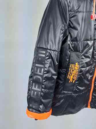 Демисезонная черная куртка для девочек 128,134 Николаев