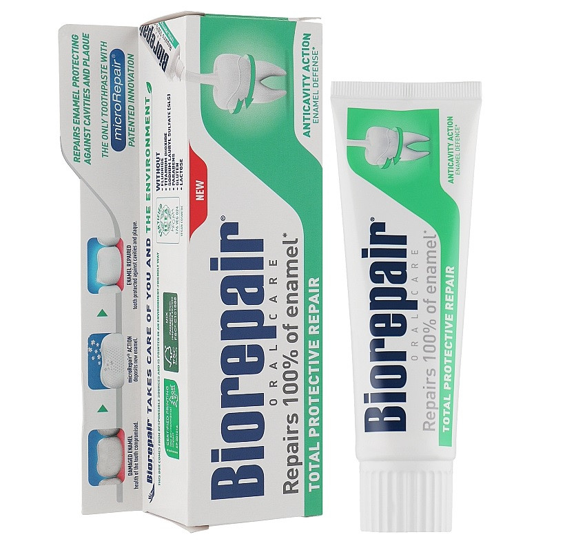 Зубна паста Абсолютний захист та відновлення Oralcare Total Protective Repair Biorepair 75 мл Київ - фото 3