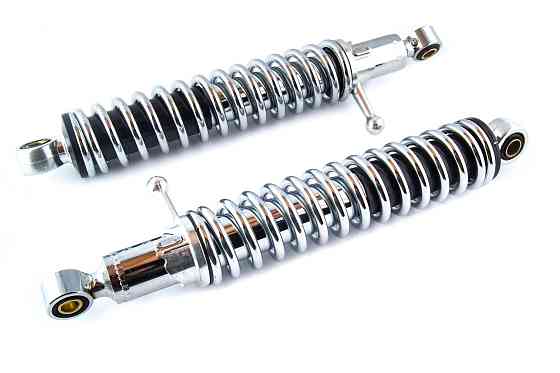 Амортизатори (пара) ІЖ 320mm, регульовані, з важелем (хром) JING (mod.B) Киев