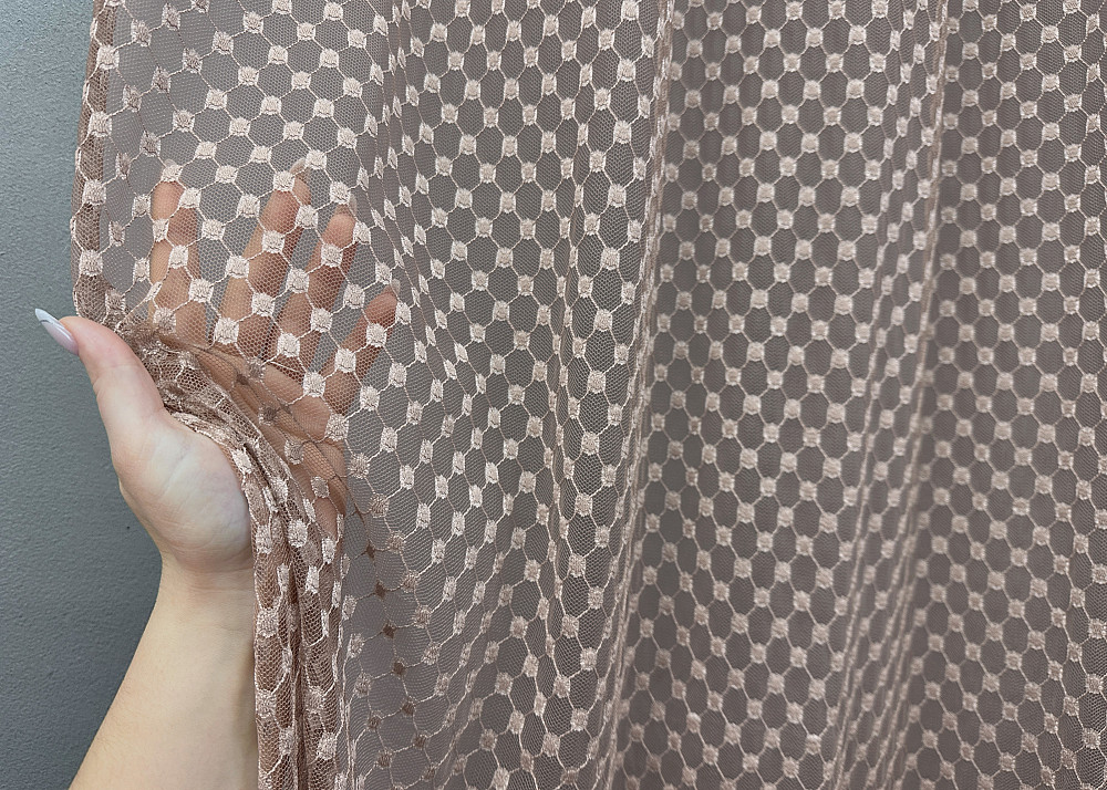 Тюль VR-Textil 1879т Гипюр Какао 300х270 см (42-0835) Киев - изображение 5