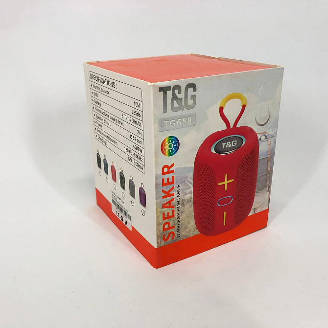 Громкая качественная блютуз колонка TG658, Колонка с функцией зарядки, Громкая колонка ZW-455 для улицы Киев - изображение 4