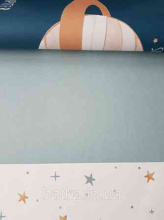 Шпалери флізелінові дитячі Caselio Our Planet гладкі однотонні без структури сіро-блакитні Київ