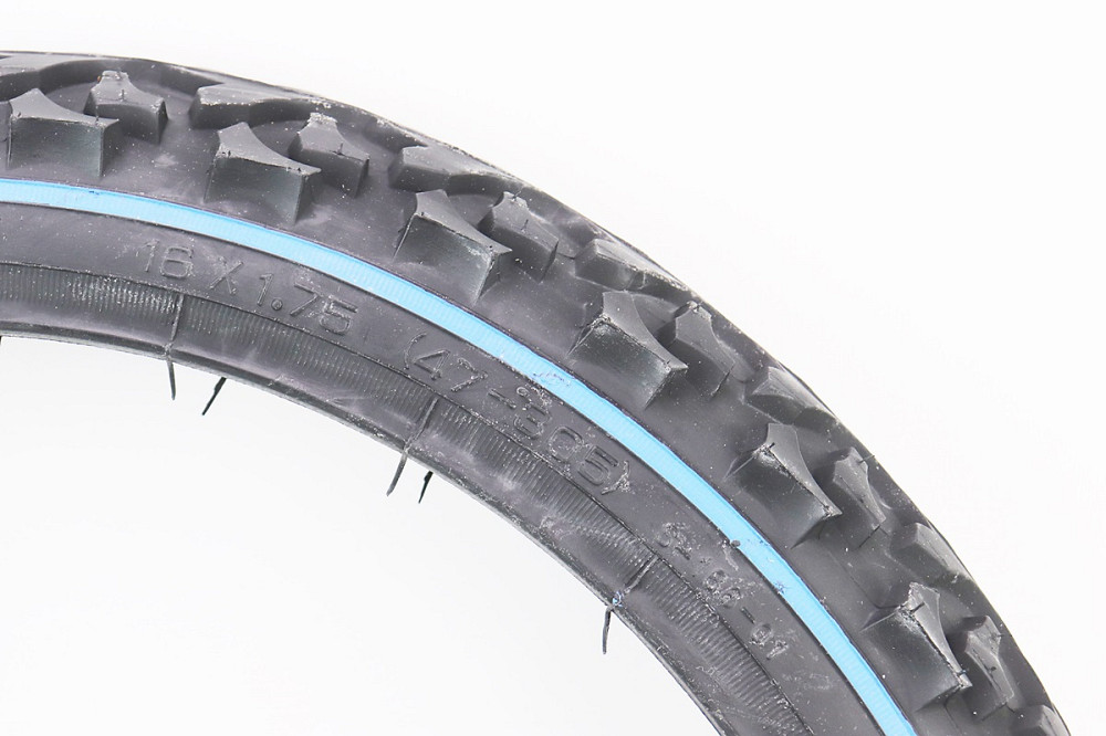 Шина 16"х1,75 (47-305) шипована з синьою смугою S-186 Київ - фото 2