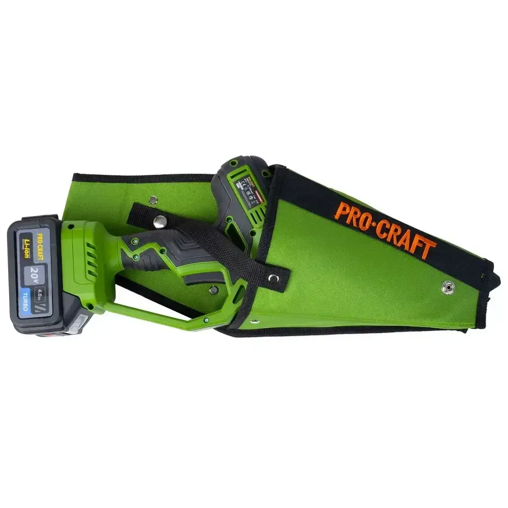 Аккумуляторная мини пила бесщеточная Procraft PKA32Li Li‐Ion АКБ 4 Ач в кейсе с кобурой, лапцовая пила для сада и дров с чипом Львов - изображение 7