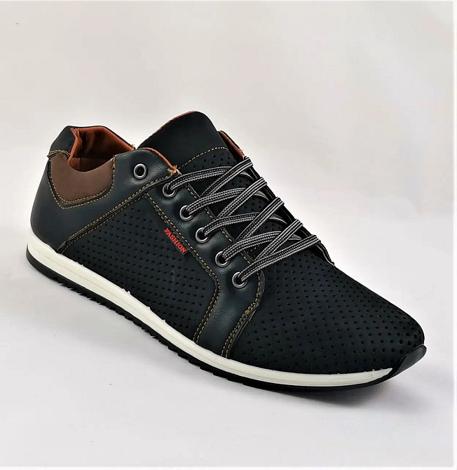 Мужские Мокасины Летние Кроссовки Сеточка Черные (размеры: 40,41,42,43,44,45) Видео Обзор - 14-1 Днепр - изображение 8