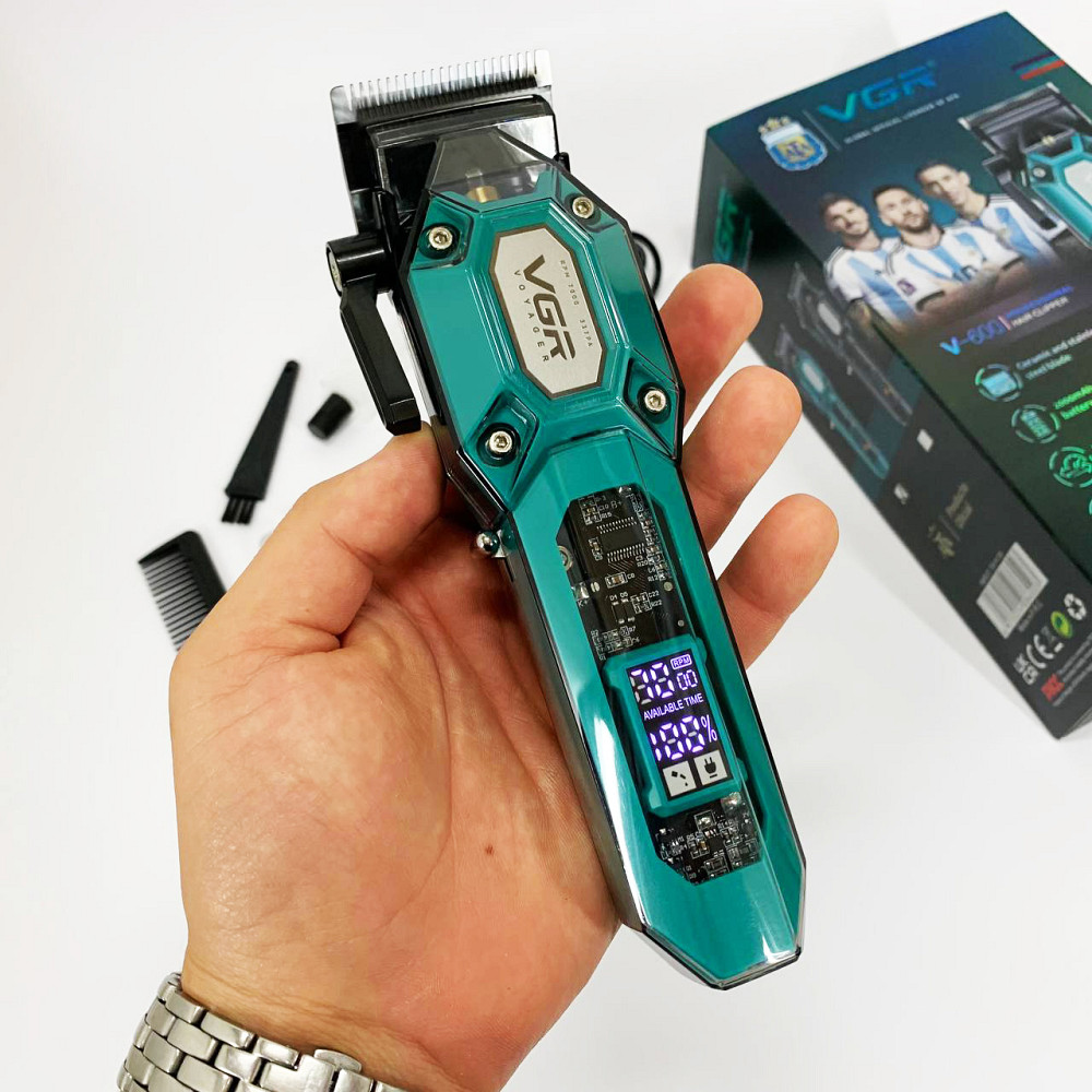 Триммер с насадками разной длины VGR, Универсальный триммер для мужчин, Надежная машинка для стрижки KO-93 Львов - изображение 2