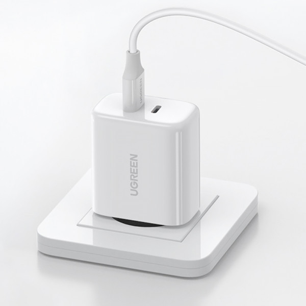 Зарядний пристрій 2xUSB 40W PD (2xType-C) PD CD243 Ugreen Білий (10343) Киев - изображение 3