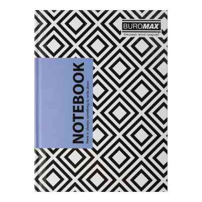 Блокнот Buromax Insolito А5 96 листів у клітинку з твердою обкладинкою синій (BM.24511102-02) Вінниця
