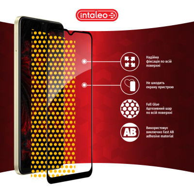 Скло захисне Intaleo Full Glue Oppo A38 4G Black (1283126588600) Вінниця - фото 7