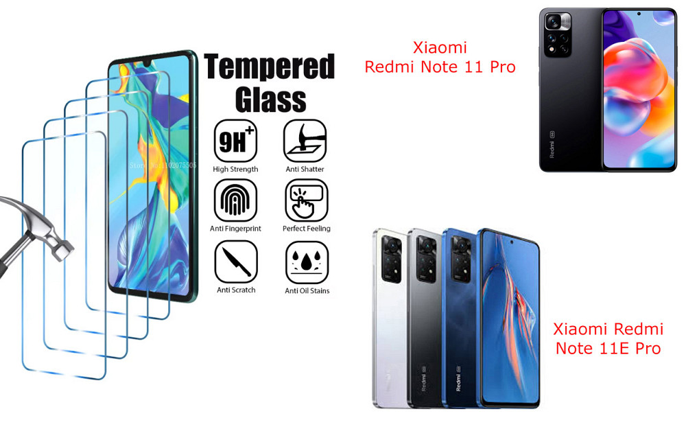 Защитное стекло ArmorGlass для Xiaomi Redmi Note 11 Pro, Note 11E Pro – устойчивое к царапинам и ударам Киев - изображение 1