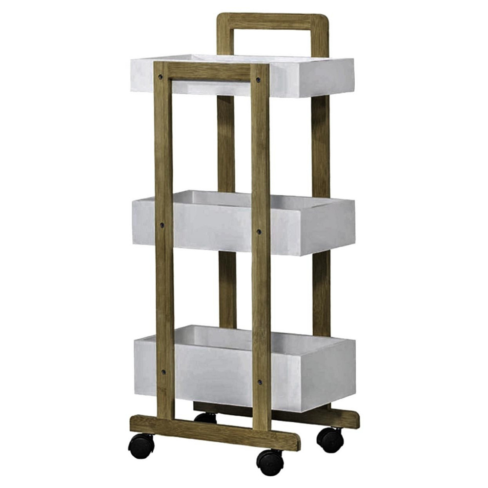 Етажерка для ванної на коліщатах "Харпер" палісандр-зефір Миколаїв - фото 1