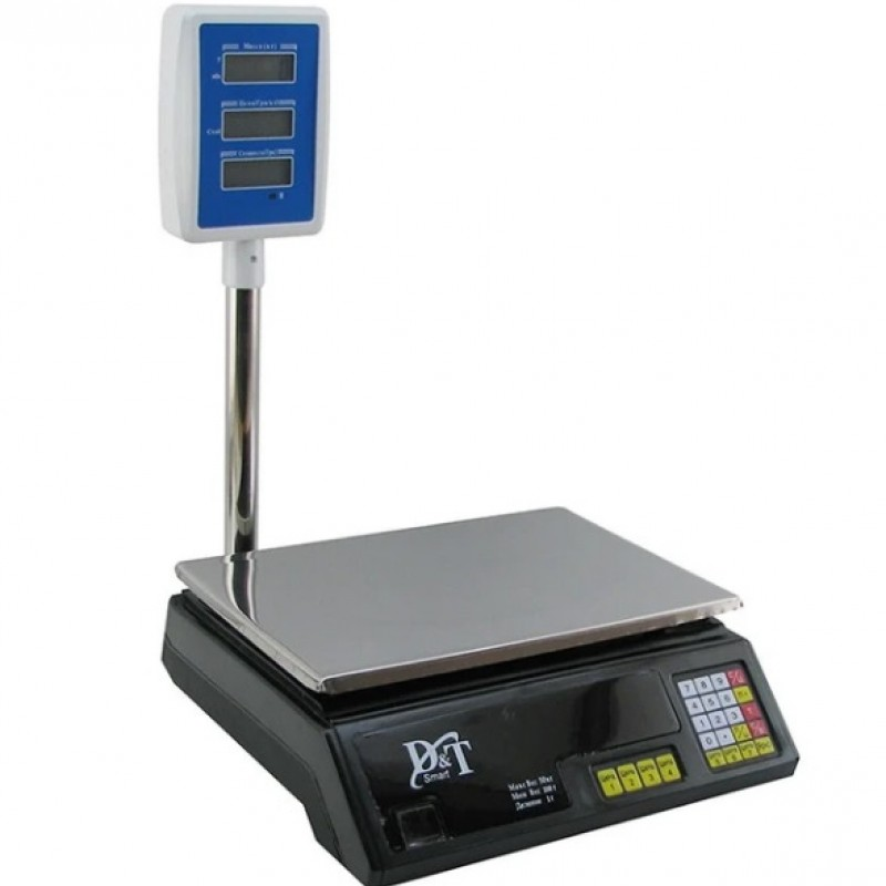 Электронные торговые весы DT-5053 4V D&T до 50 кг, точность 2 г, аккумулятор 6В, питание 220 В Одесса - изображение 1