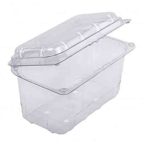 Пластиковый судок для ягоды и фрутов 1 кг ПЭТ с крышкой Павлоград