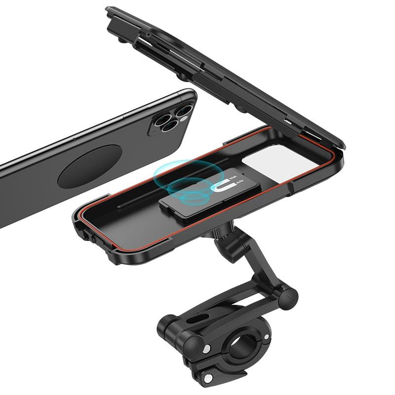 Держувач для телефону на велосипед HOCO Rider waterprooof CA101, чорний Вінниця - фото 4