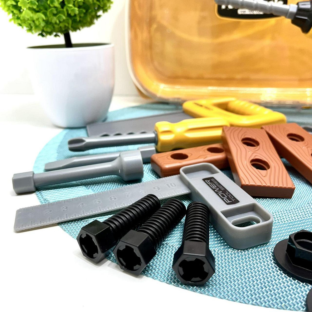 Набір інструментів шуруповерт дриль механічний Жовтий (T027) Чернигов - изображение 9