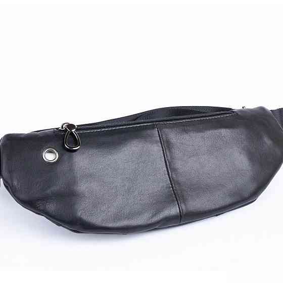 Поясна сумка з натуральної шкіри Vintage 20343 Чорна Київ