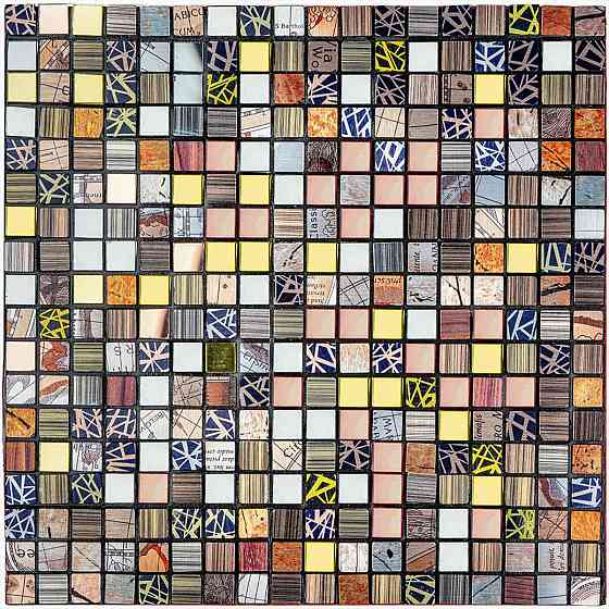 Самоклеющаяся алюминиевая плитка 300х300х3мм Цветной квадратик SW-00001925 Днепр