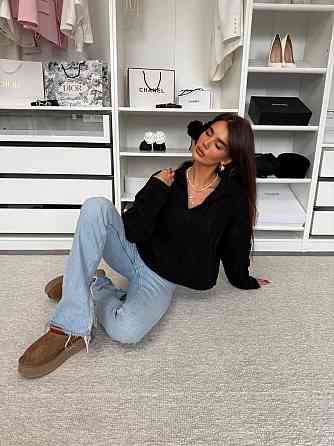 Женский теплый базовый свитер с воротником поло 50% коттон / 50% акрил Одесса