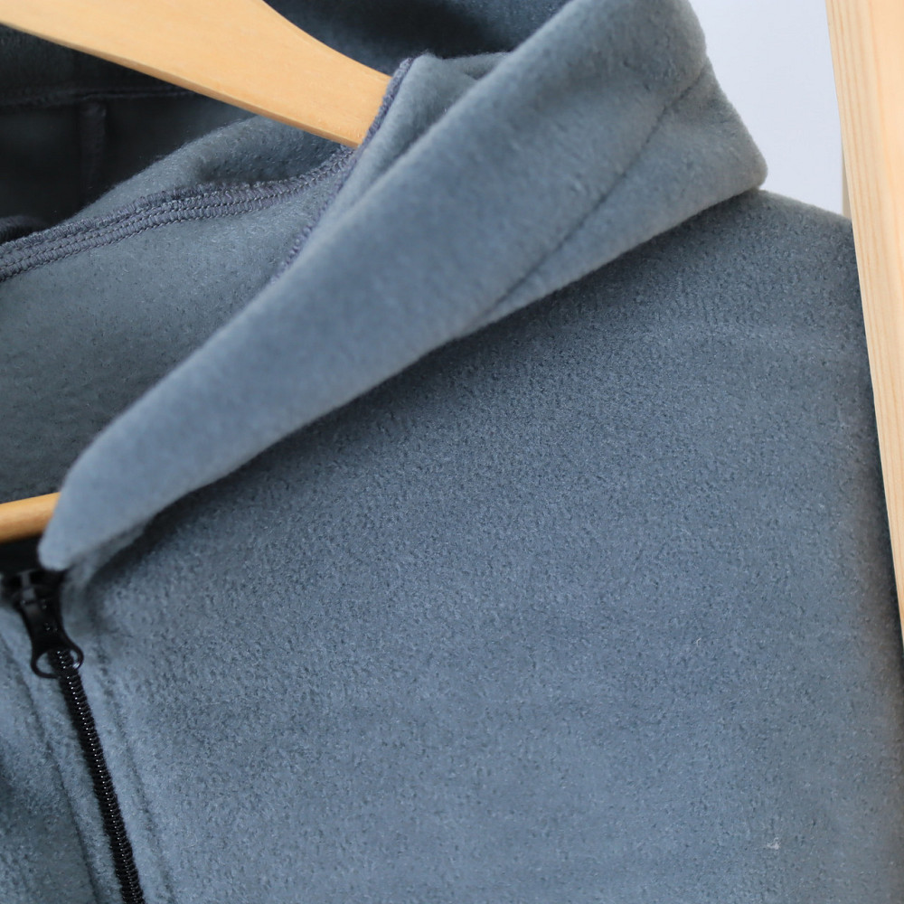 Детский теплый Флисовый термо костюм (изюпка с капюшоном + штаны палаццо)оливковый Каменец-Подольский - изображение 5