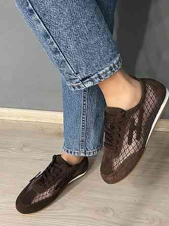 Кроссовки женские Meideli 880-9 замшевые с сеткой сникерсы коричневые, 41, 25,5 см Киев