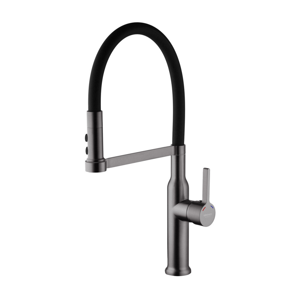 Змішувач для кухні Kroner KRP Ersel — GRP03112BLK Київ - фото 4