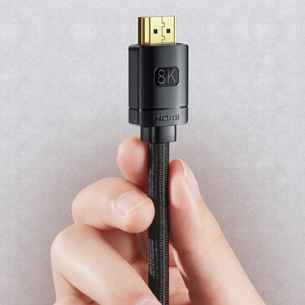Кабель HDMI M - M, 3m, V2.1 8K, High Definition Series CAKGQ-L01 Baseus Чорний (CAKGQ-L01) Київ - фото 7