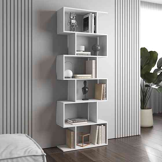 Полка для книг VAYS, стеллаж для дома M-56 Білий Львов