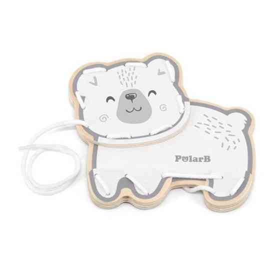 Дерев'яна шнурівка PolarB Звірята (44044) Харків