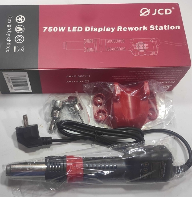 Паяльная станция, термофен турбинный JCD 8208 Харьков - изображение 2