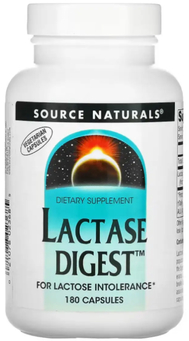 Лактаза Source Naturals Lactase Digest 30mg 180 капс Киев - изображение 1