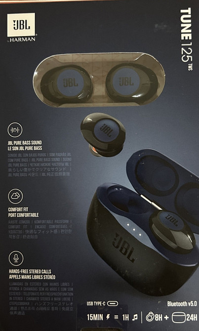 Bluetooth-гарнитура JBL Tune 125TWS Blue (JBLT125TWSBLU) Харьков - изображение 7