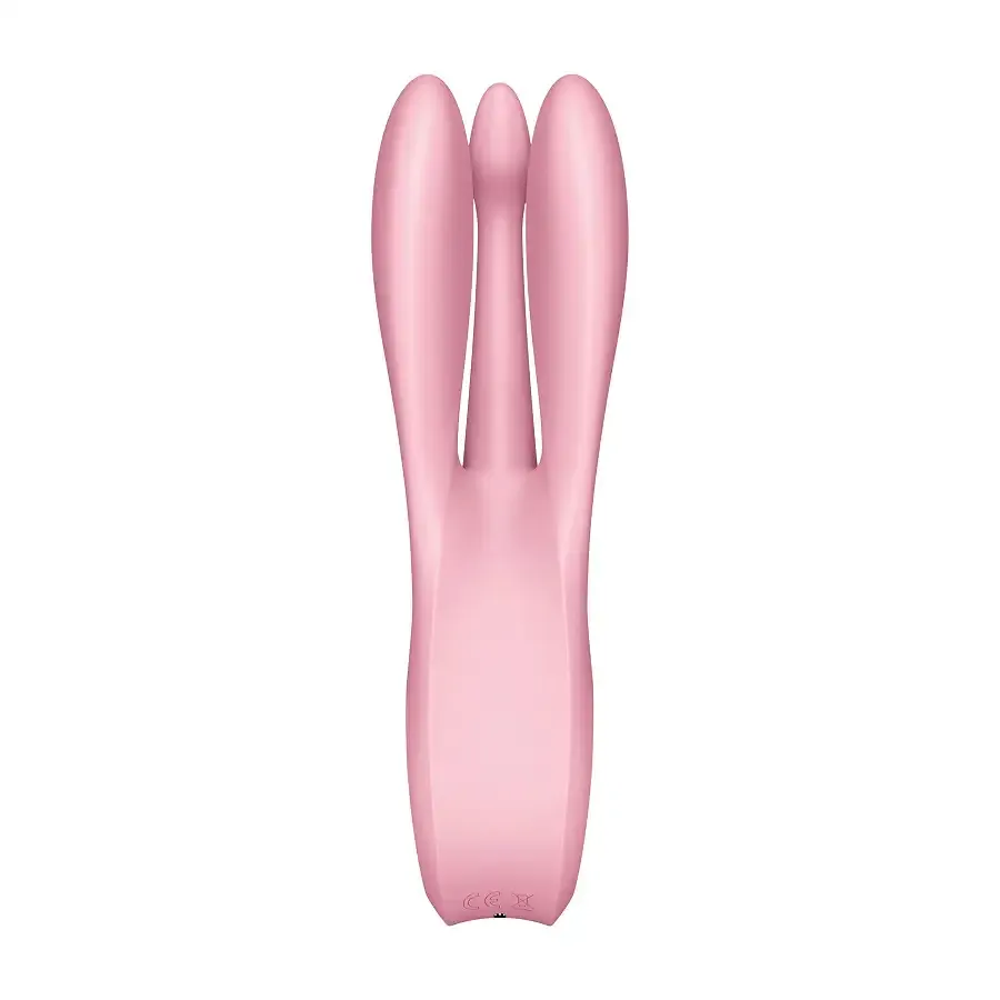 Клиторальный вибратор Satisfyer Threesome 1 Pink с тремя гибкими пальчиками Львов - изображение 4